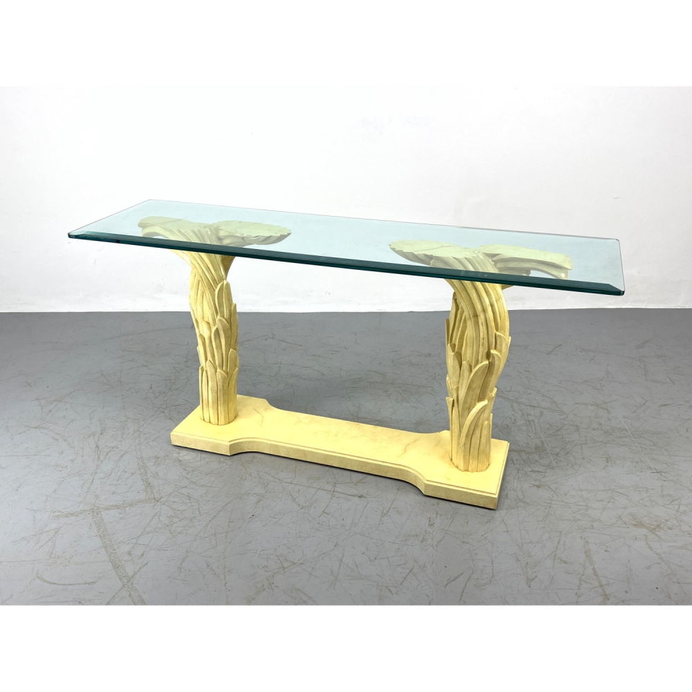 Serge Roche | Serge Roche style Tree Form Console Hall Table. Double ...