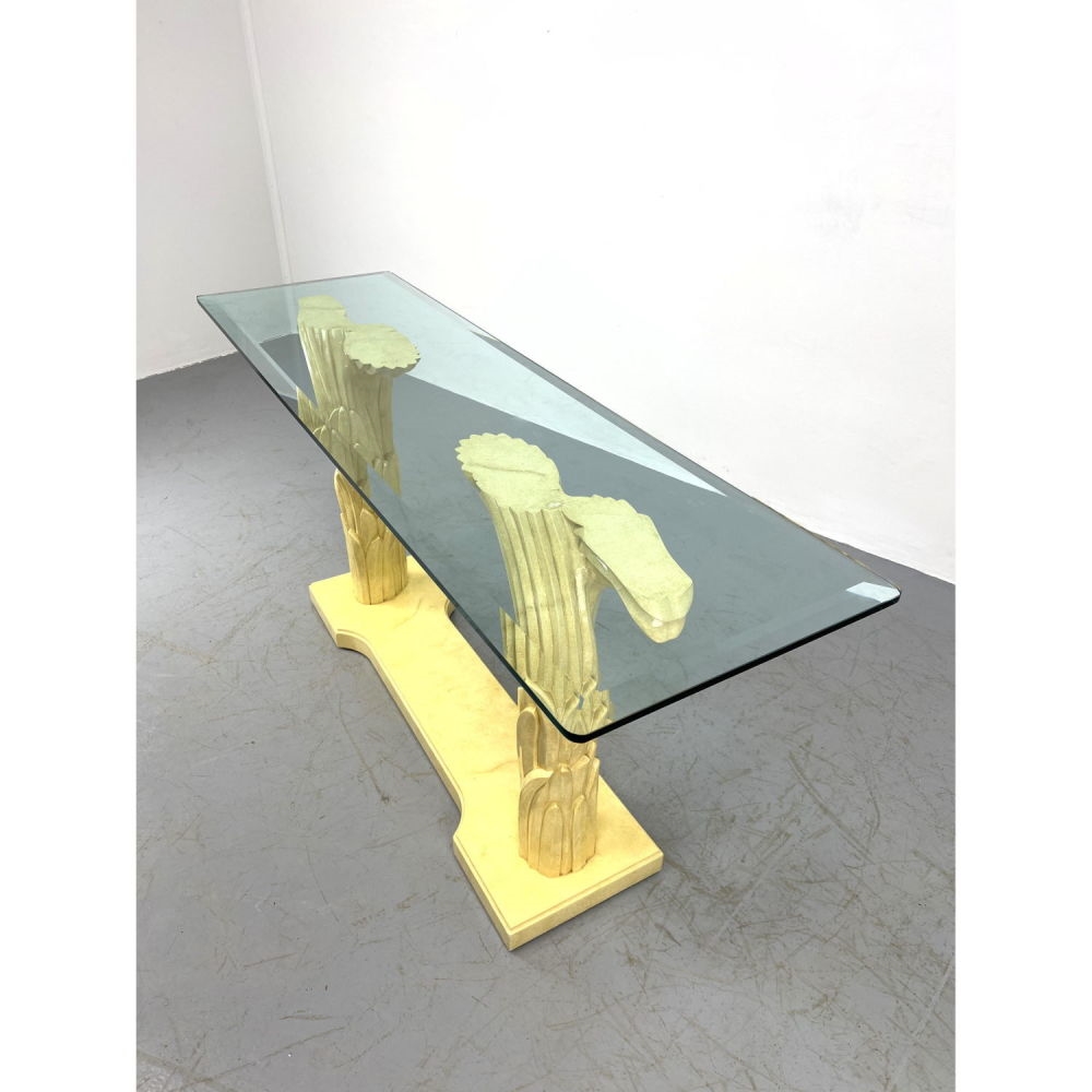 Serge Roche | Serge Roche style Tree Form Console Hall Table. Double ...