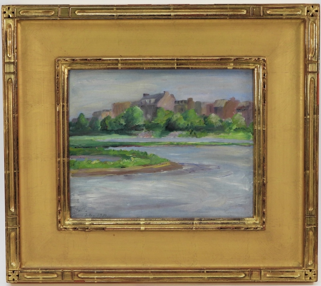 Artwork by Kate F. Pierce, Landscape, Made of Oil on canvas laid on board