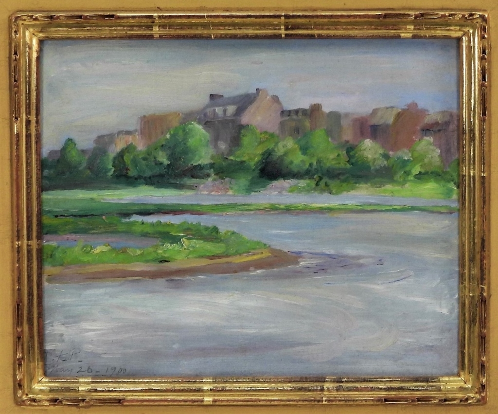 Artwork by Kate F. Pierce, Landscape, Made of Oil on canvas laid on board