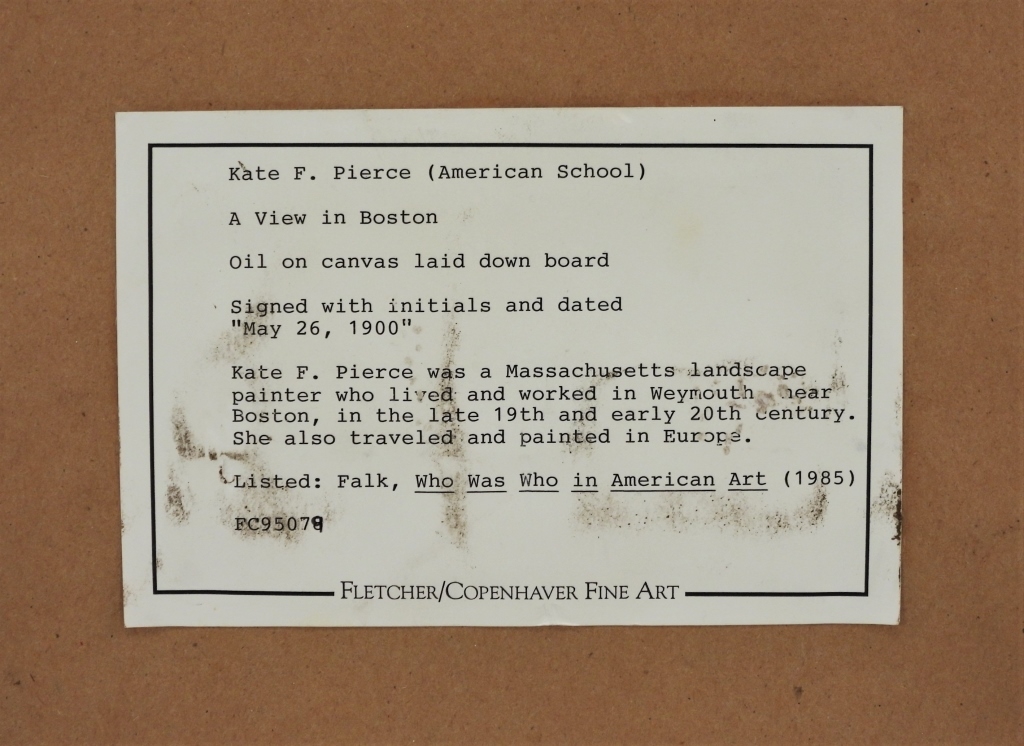 Artwork by Kate F. Pierce, Landscape, Made of Oil on canvas laid on board