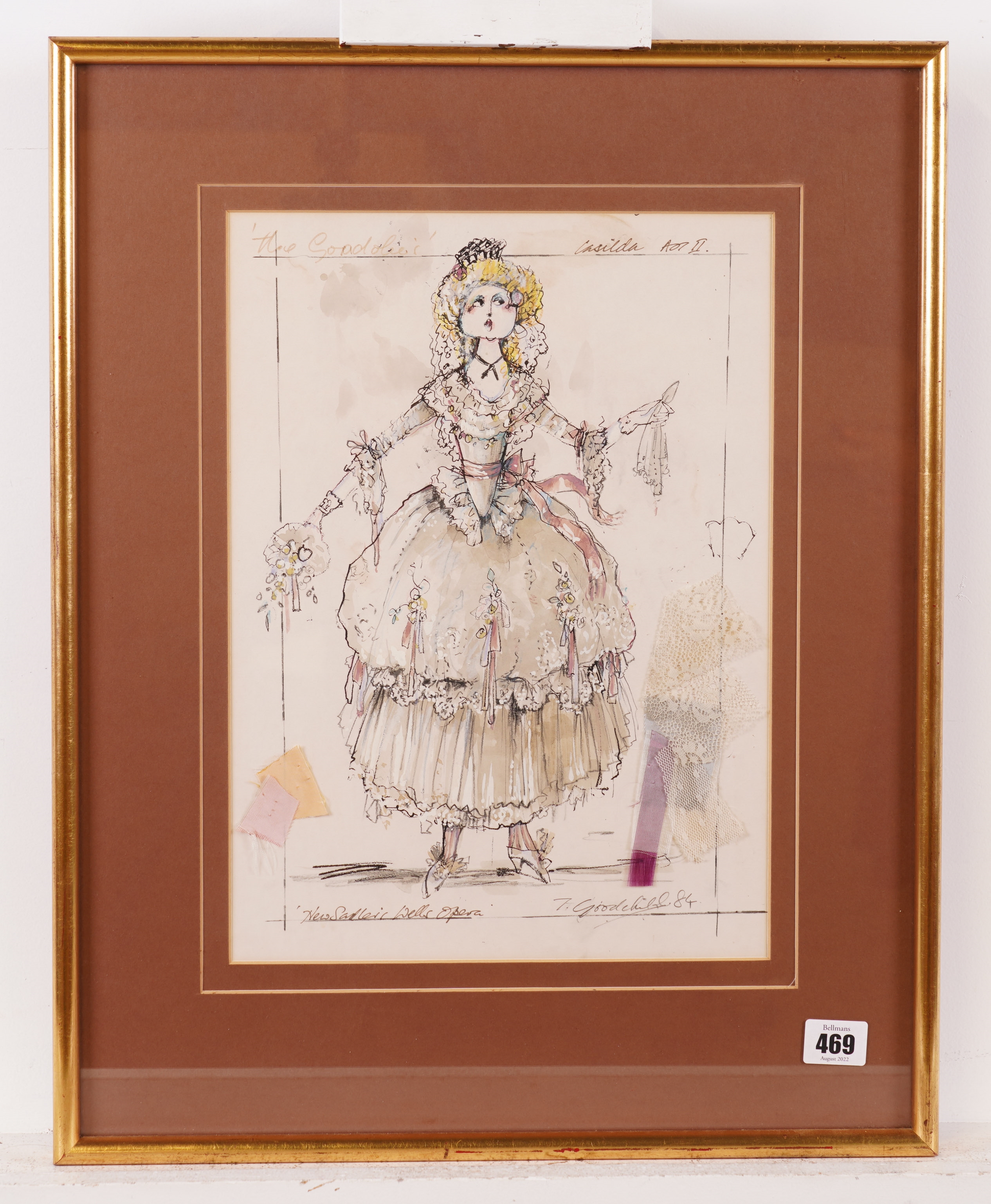 Tim Goodchild | Costume design for Casilda in The Gondoliers | MutualArt