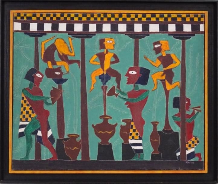 Basil Ivan Rakoczi | : Composition aux personnages | MutualArt