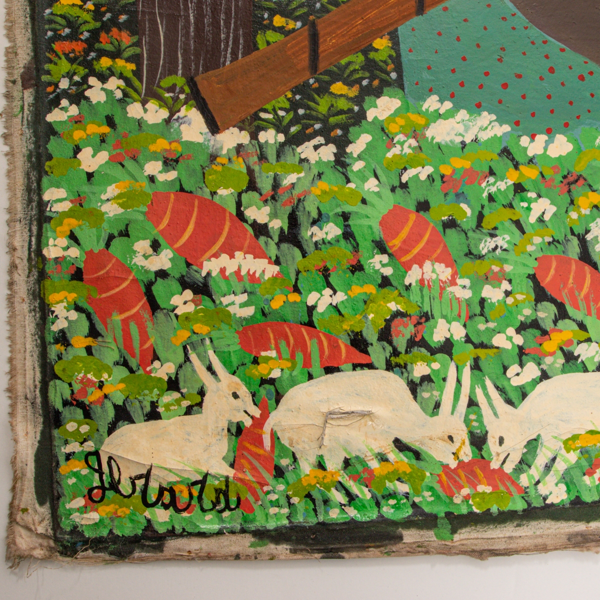 Gerard Fortune | Man with Rabbits | MutualArt