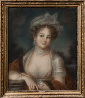 Presumed portrait of Madame TITON née Camille du Bouzet - François-Louis Gounod