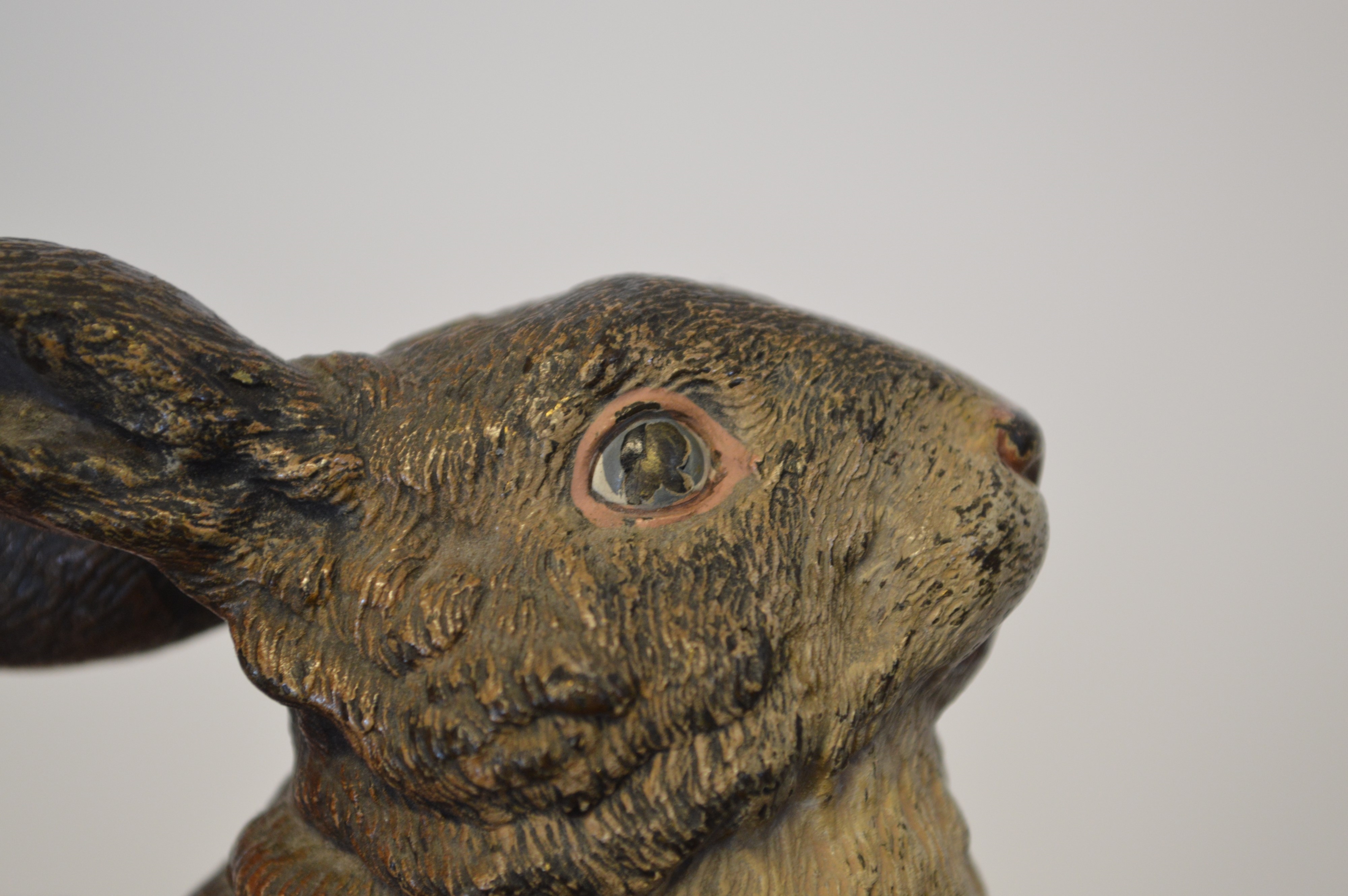 Franz Bergman‏ | Large Austrian cold painted bronze model of a rabbit ...