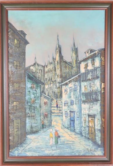 City scene by M. Duval