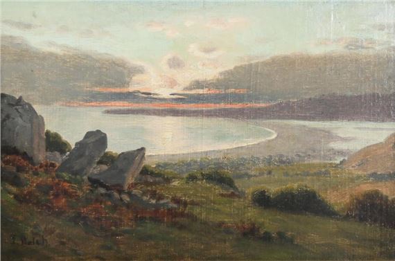Bolinas Bay at Sunset by Thaddeus Welch