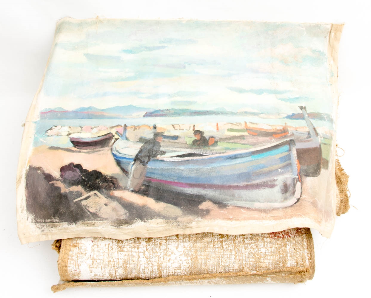 Artwork by De Angelis, Verschiedene Acrylbilder auf Leinwand und Gips, Made of Acrylic