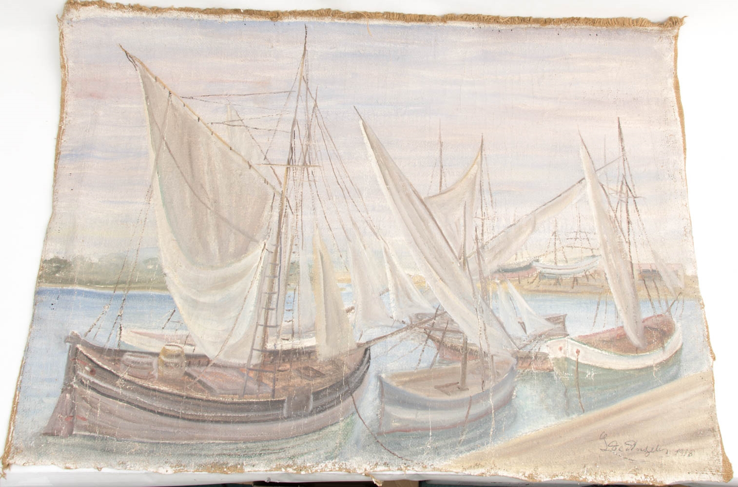 Artwork by De Angelis, Verschiedene Acrylbilder auf Leinwand und Gips, Made of Acrylic