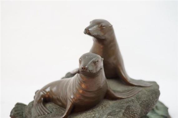Phil Vanderlei | bronze sculpture - Seals | MutualArt