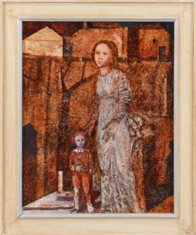 Woman with child - F. Francesconi