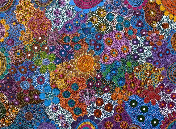 Bush Seeds by Helen Rubuntja, Painted in 2021