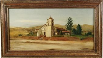 Ventura Mission oil on canvas 1901 - John Sykes