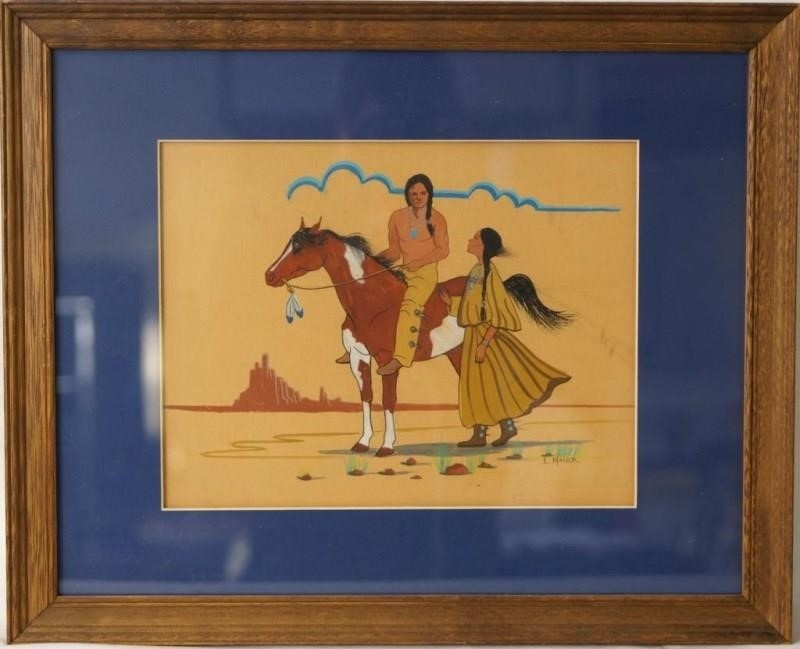 Artwork by L. Mayer, Native Am. Painting