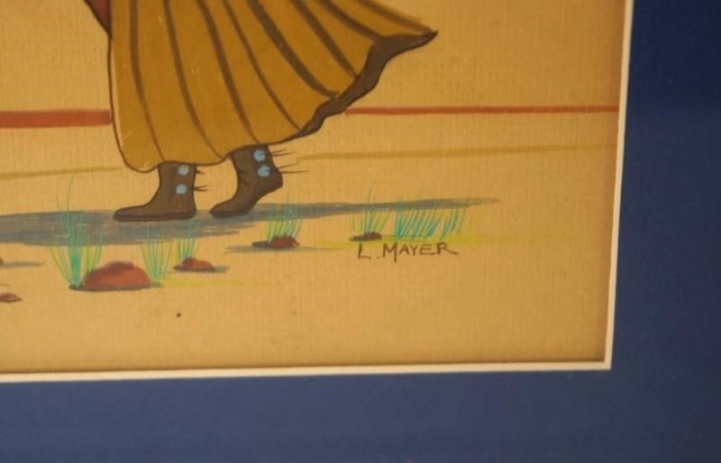 Artwork by L. Mayer, Native Am. Painting