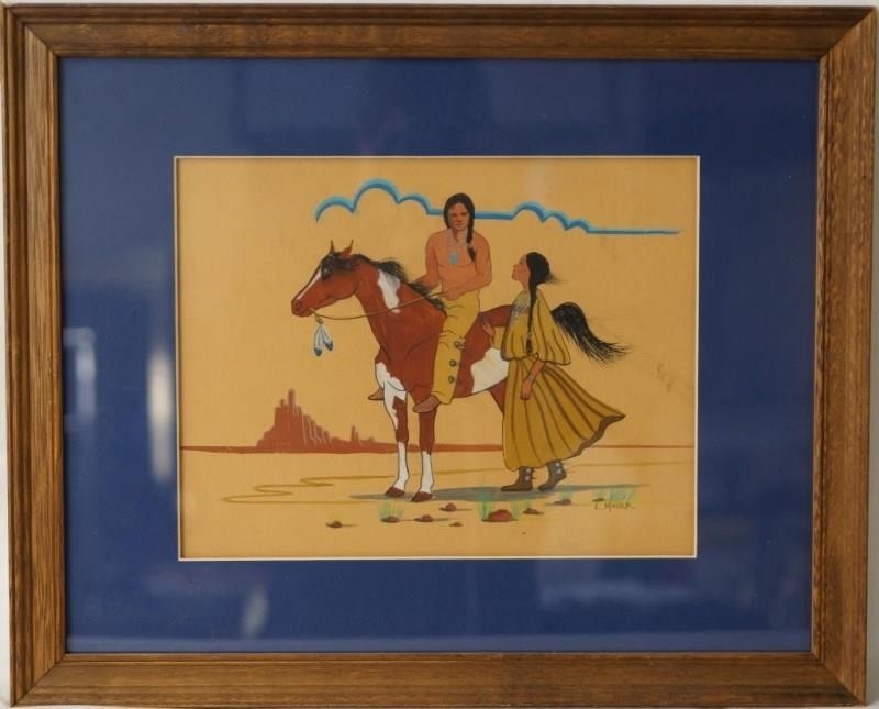 Artwork by L. Mayer, Native Am. Painting