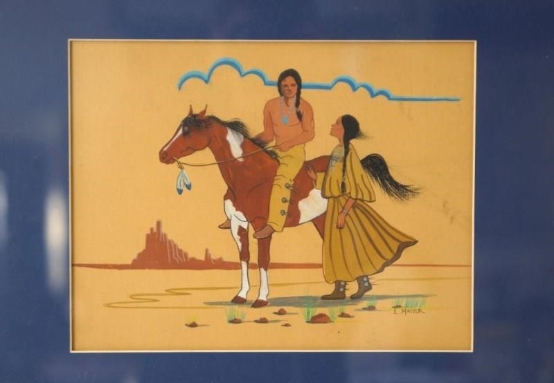 Artwork by L. Mayer, Native Am. Painting