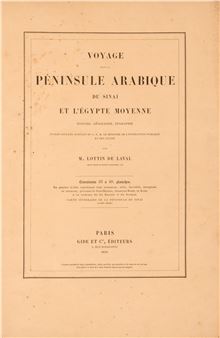 Pierre Victor Lottin de Laval – &quot;A Voyage to The Arabian Peninsula - Victor Lottin