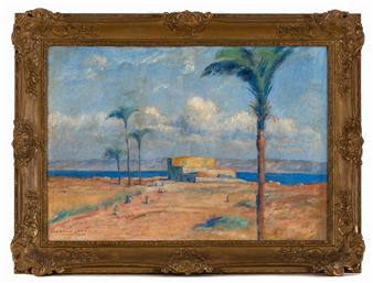 Hermann Struck (1876-1944) – Haifa – Oil on Canvas - Hermann Struck