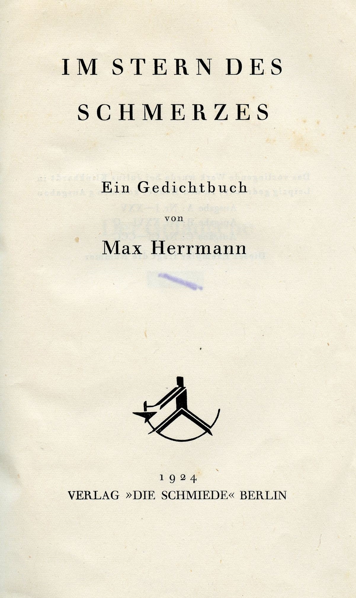 Artwork by Max Hermann, Im Stern des Schmerzes - Max Hermann - Berlin