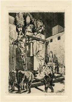 "Gideon" - Etchings by Gertrud Escher - Zurich - Gertrud Escher