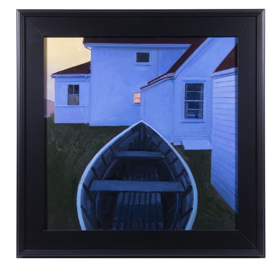 Monhegan Lighthouse Dory by Kevin Beers