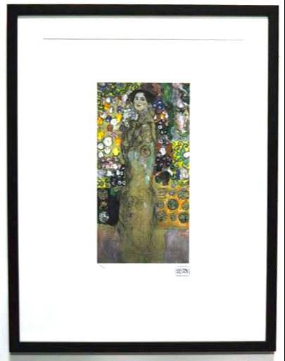 Gustav Klimt【リアムンクの肖像III】lithograph直筆サイン Art Prints of Portrait of Ria Munk III by Gustav Klimt