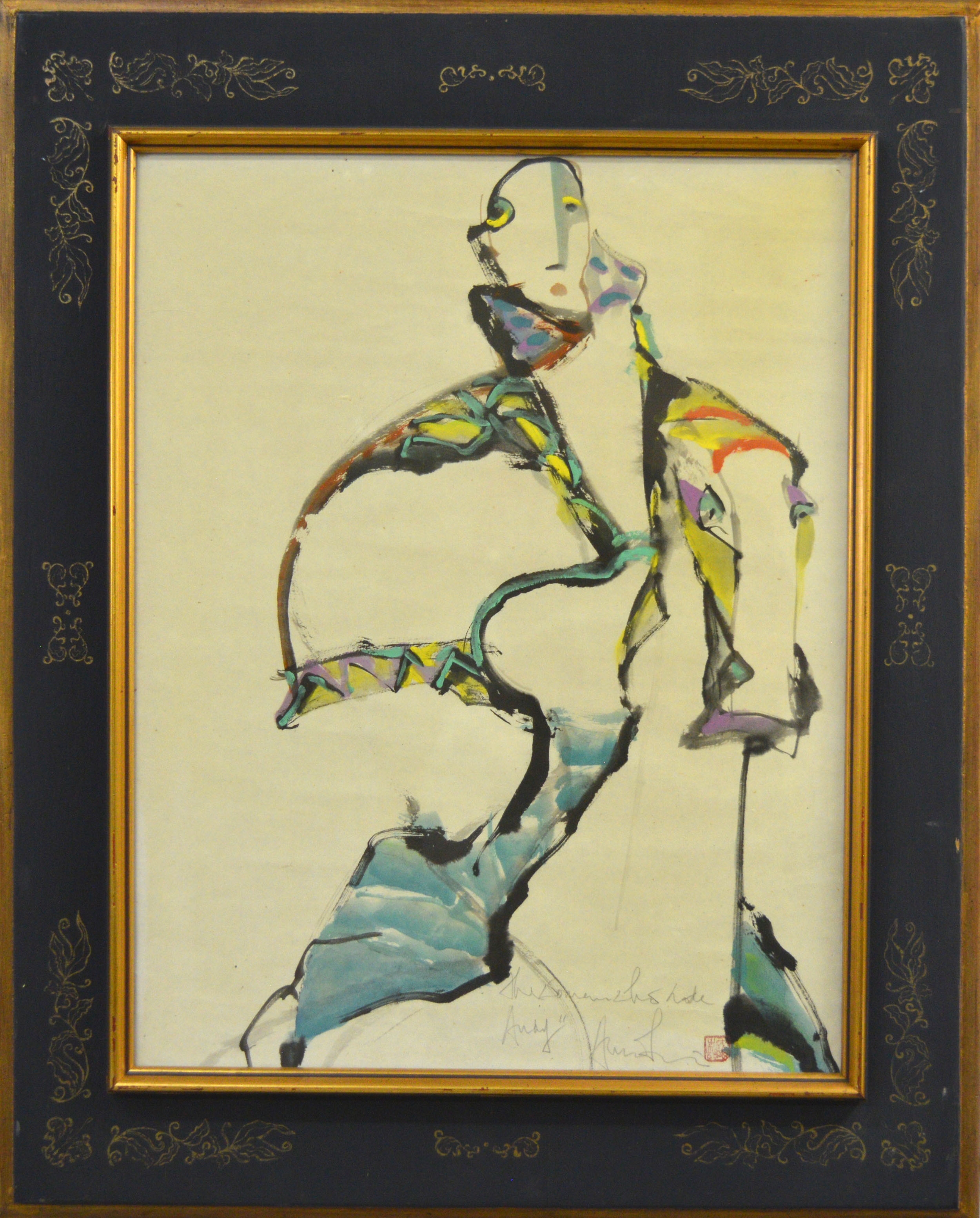 Artwork by Andrew Lui, "Hideaway", Made of watercolour on paper