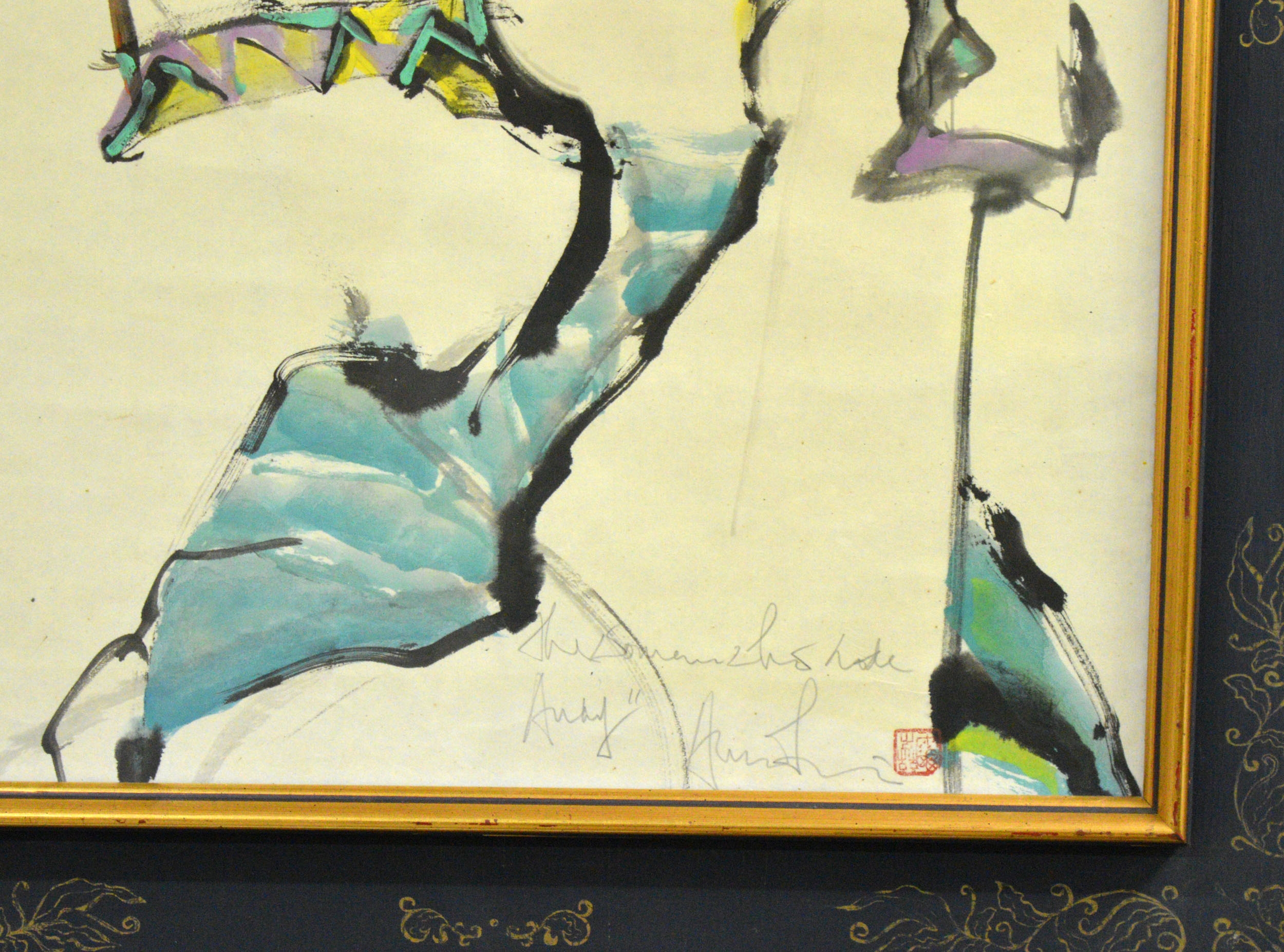 Artwork by Andrew Lui, "Hideaway", Made of watercolour on paper