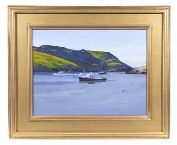 Monhegan Harbor Boats by Kevin Beers