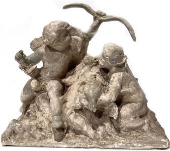 Scene of putti - Henri Raybaud