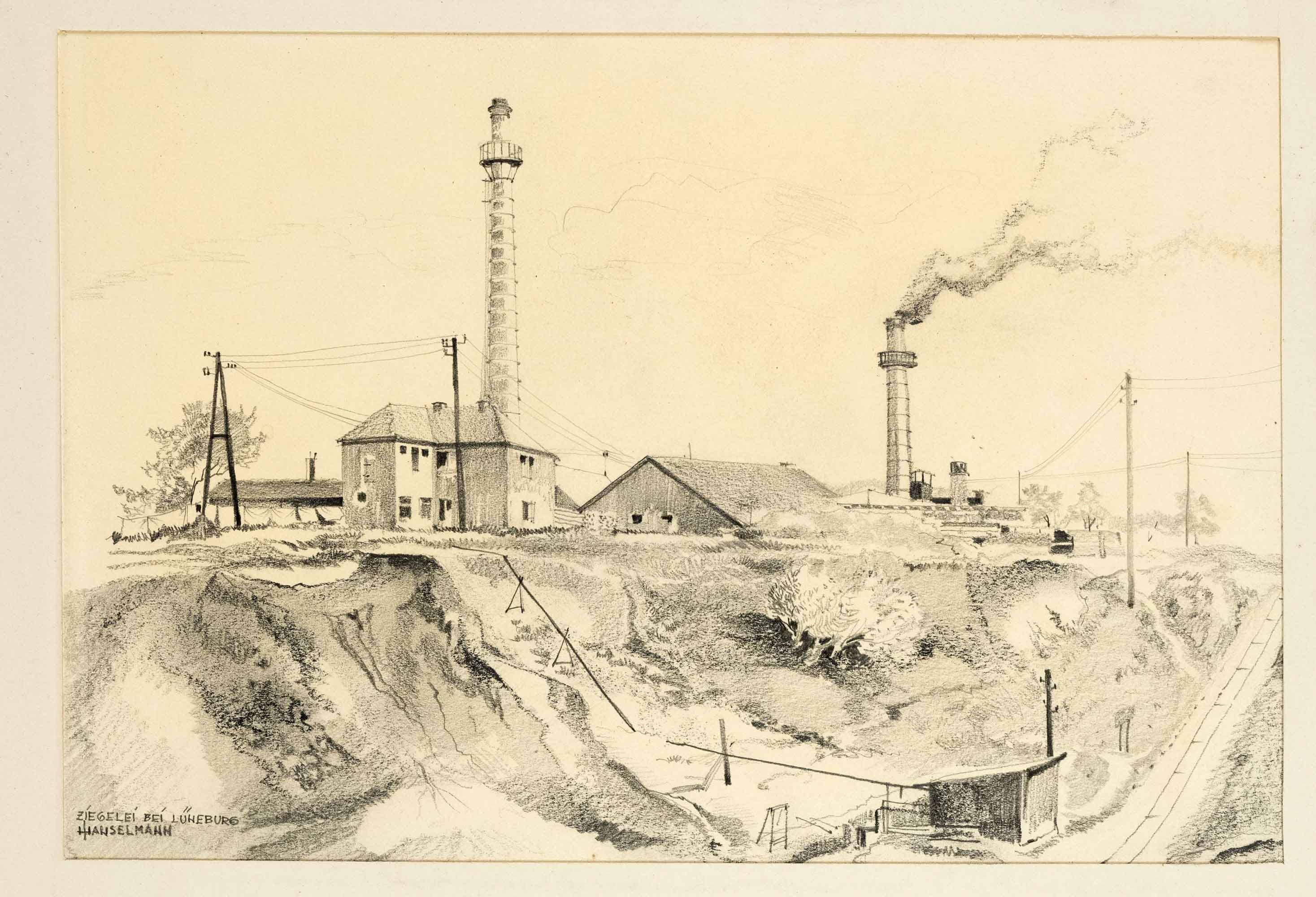 Artwork by Jean Hanselmann, Large estate collection of 13 drawings, Made of charcoal and pencil