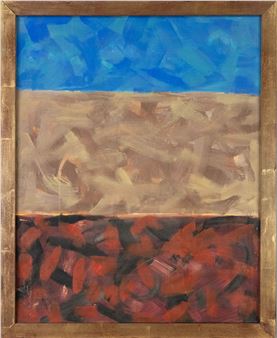 Composition of three horizontal colour surfaces - Ingrid Krüger-kastenholz