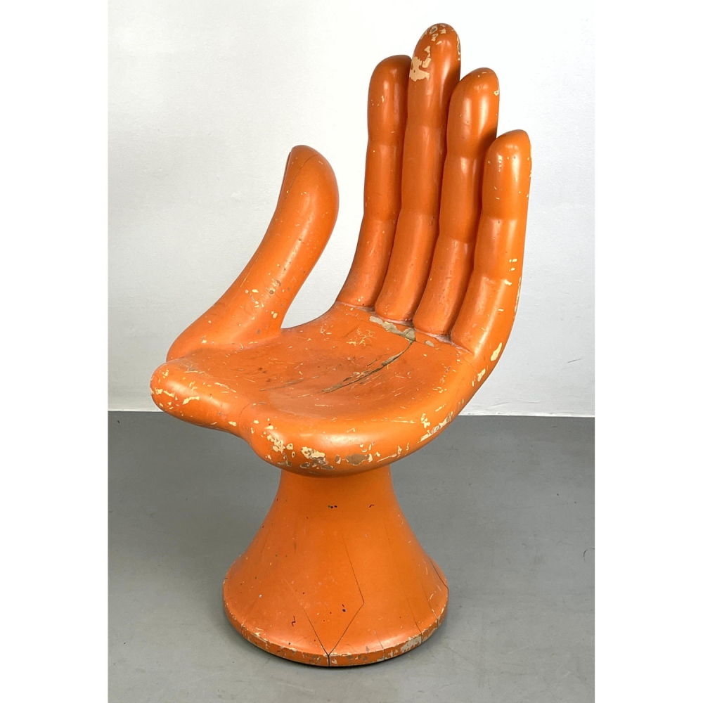 Artwork by Pedro Friedeberg, Hand Chair, Made of Wood with Original Paint