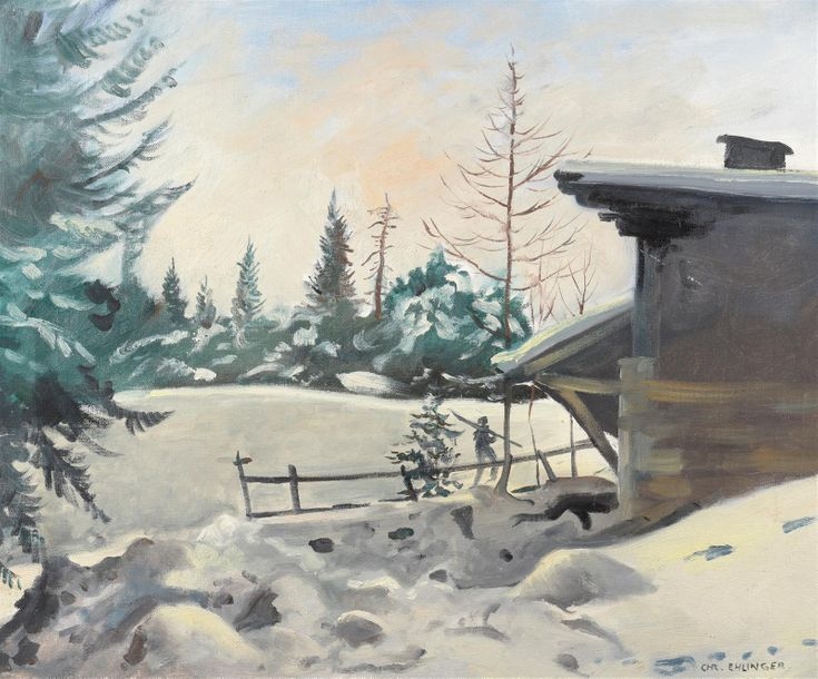 Maurice Ehlinger | Paysage d'hiver | MutualArt