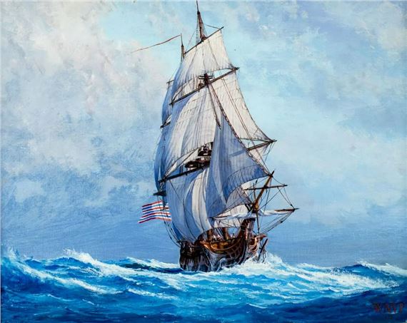 William Noland Van Powell | Sail Ship - Sloop of War Ranger (1970 ...