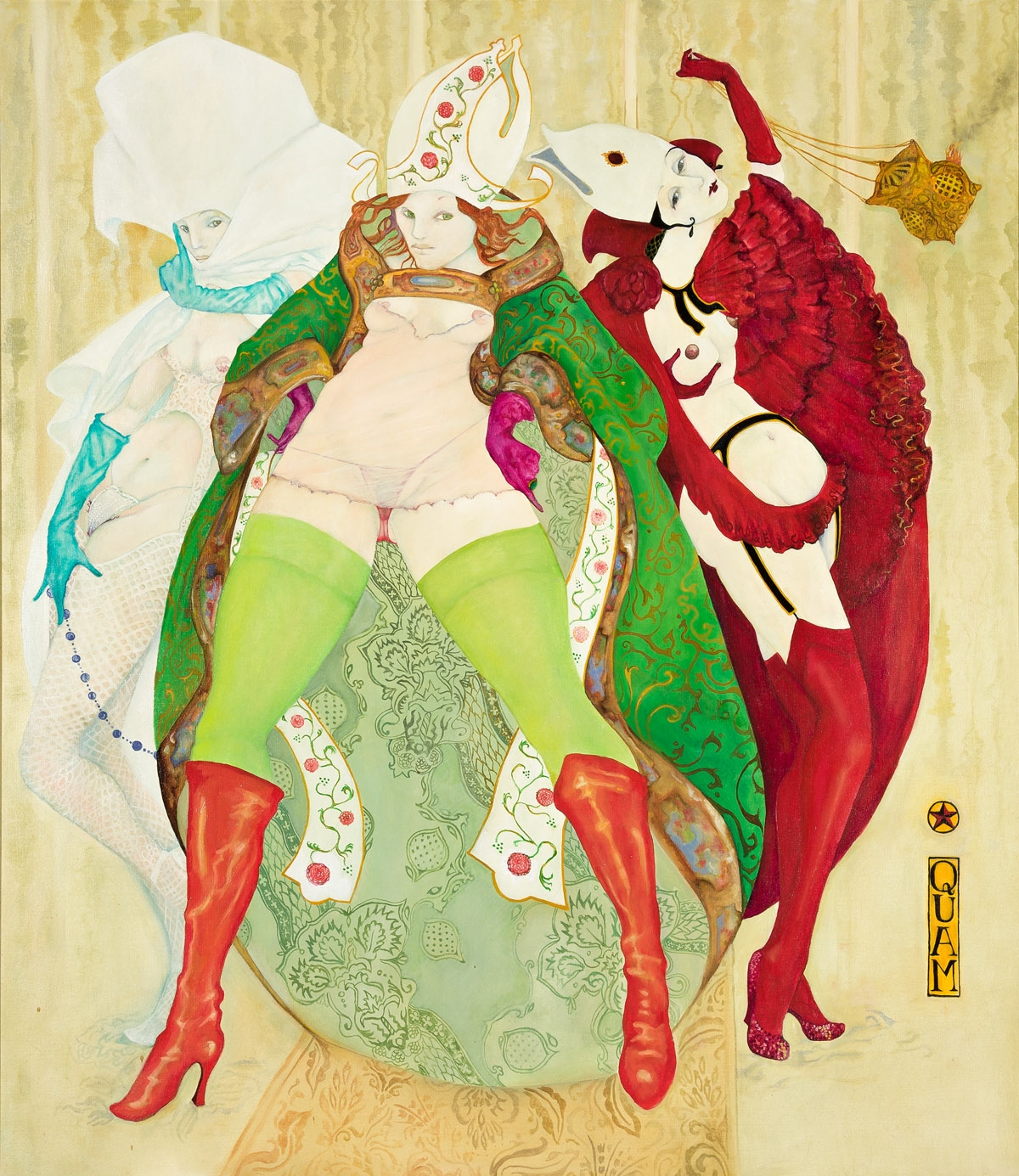 Artwork by Mylo Quam, Papessa., Made of Oil on canvas