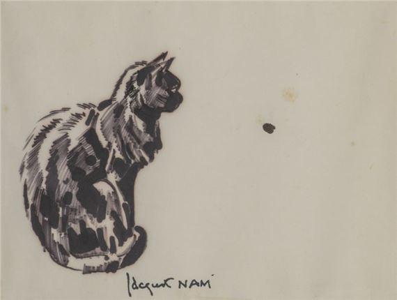 Jacques Nam | Seated Cat | MutualArt
