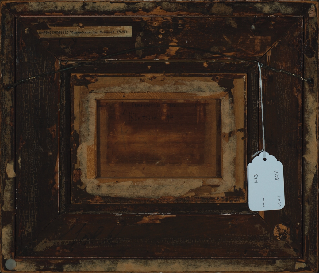 Artwork by Childe Hassam, Somewhere in France, Made of Oil on panel