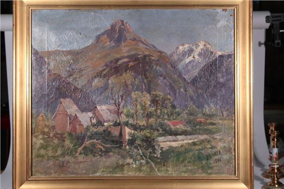 "Mountainous landscape. Alps" by Louis Alexandre Bouteloup, 1898