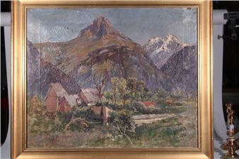 "Mountainous landscape. Alps" - Louis Alexandre Bouteloup