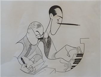 Al Hirschfeld | Ira and George Gershwin (1982) | MutualArt