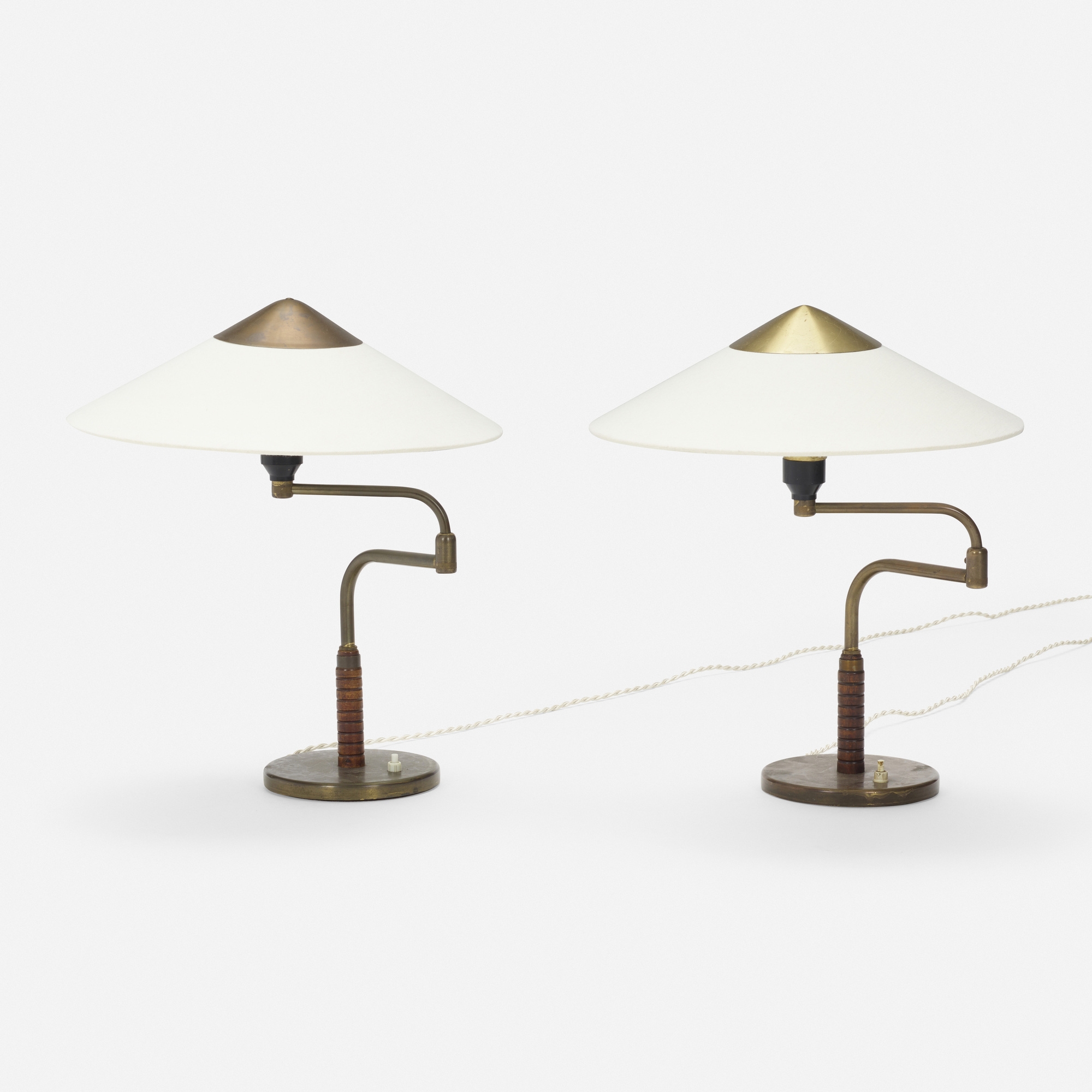 Niels Rasmussen Thykier | Table lamps, pair (Circa 1940) | MutualArt