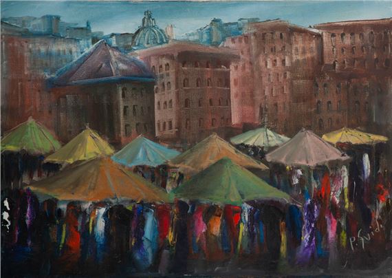 Un rione romano by Pietro Guidi, 1973