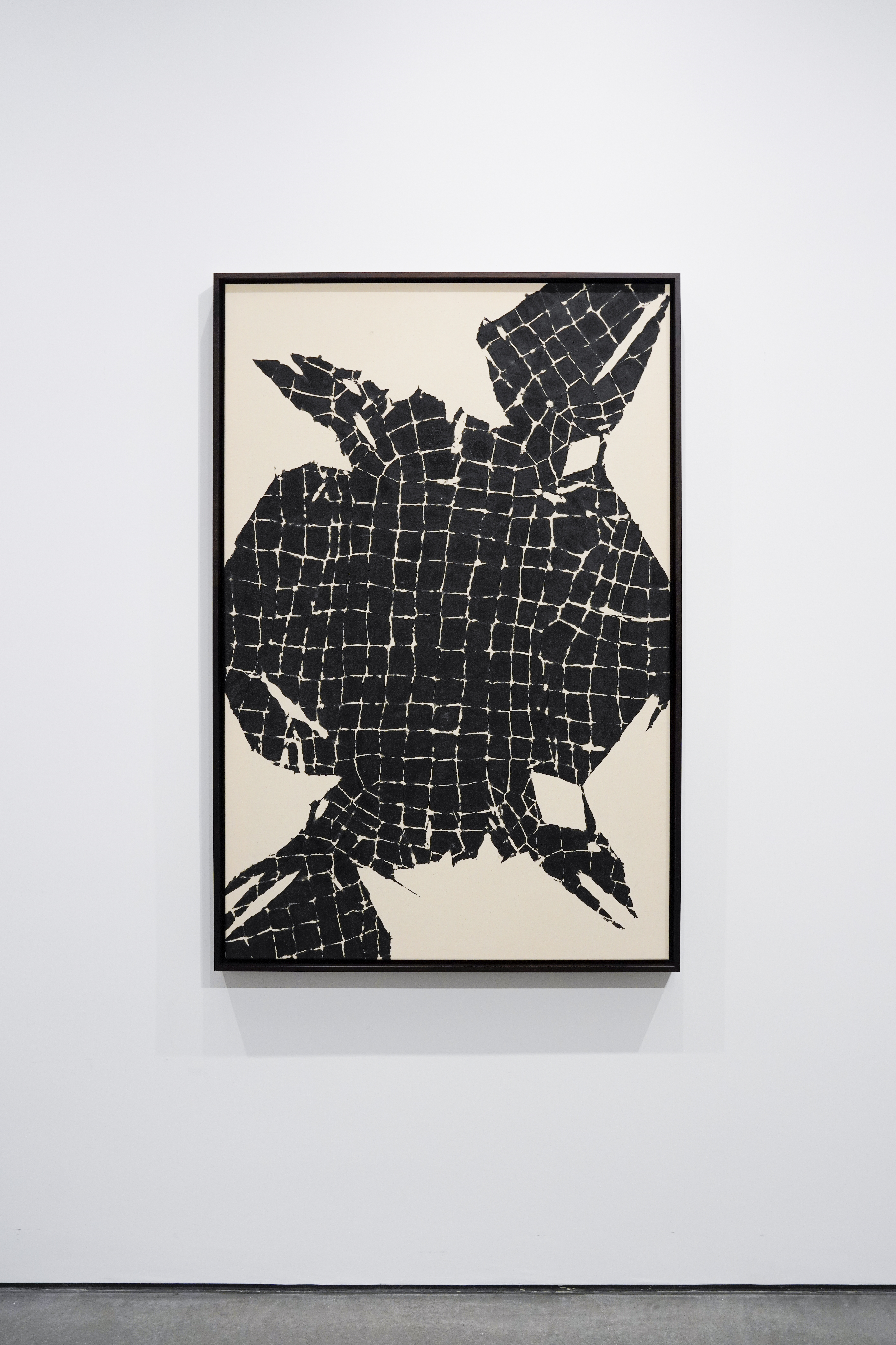 Artwork by Maia Ruth Lee, Bondage Baggage Atlas, Made of India ink on canvas