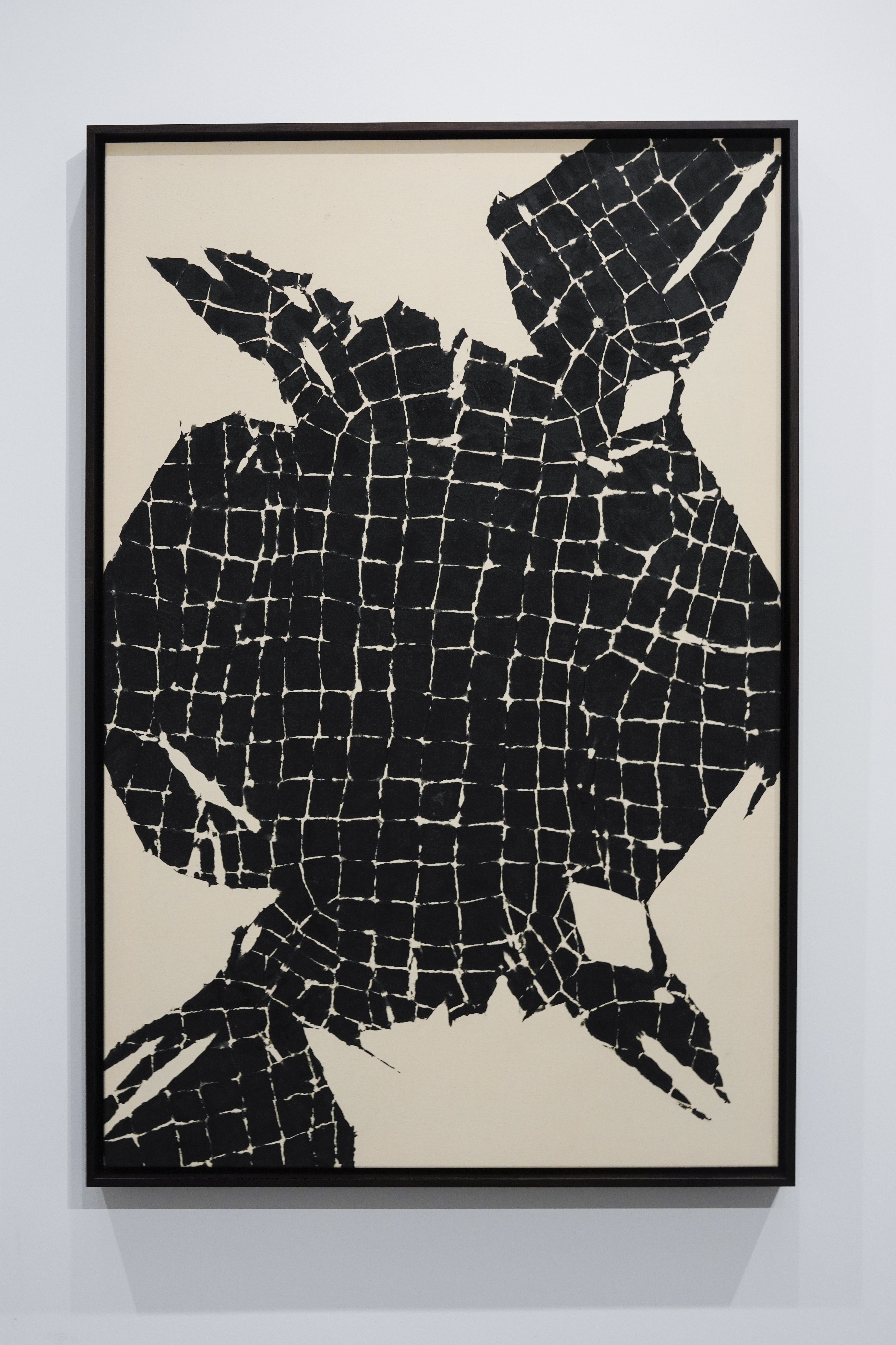 Artwork by Maia Ruth Lee, Bondage Baggage Atlas, Made of India ink on canvas