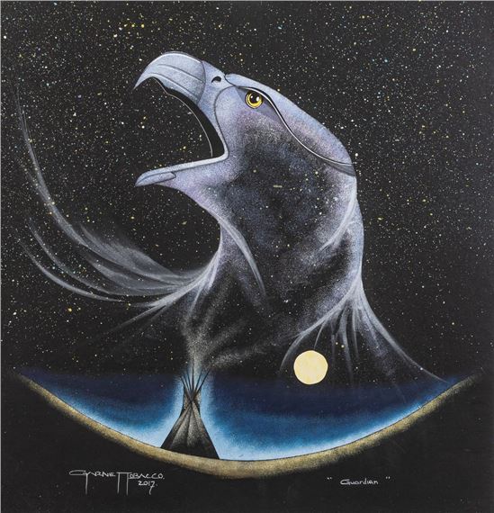 garnet tobacco Untitled/Loon in Swamp by Tobacco: Woodland Garnet Tobacco | Guardians (2017)