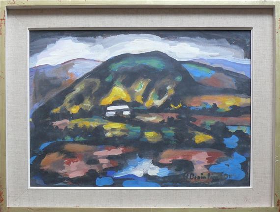 Hügelige Landschaft by Hans Breinlinger