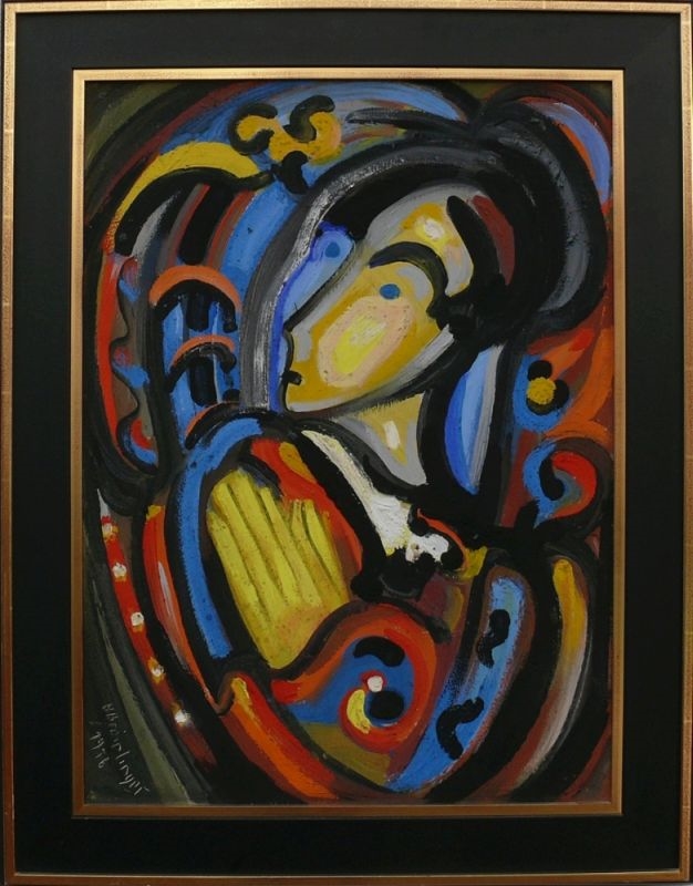 Artwork by Hans Breinlinger, Darstellung einer Frau, Made of Tempera